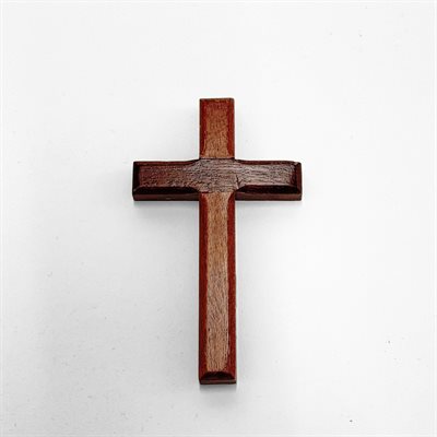 Plain Cross Walnut Wood