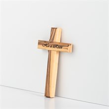 Wood Cross Risen Christ 4 3 / 4in