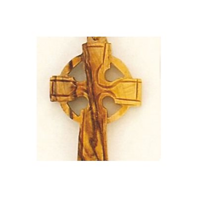 Celtic Cross Olivewood Pendant