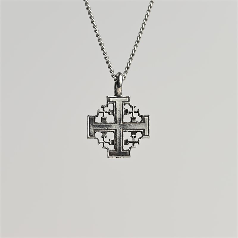 Pendant Jerusalem Cross Chain and Box