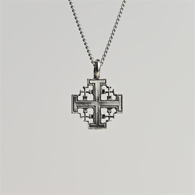 Pendant Jerusalem Cross Chain and Box