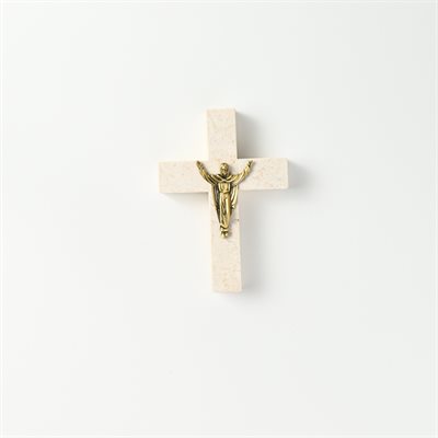 Croix en pierre de Bethléem Jésus Glorieux 4 3 / 4''