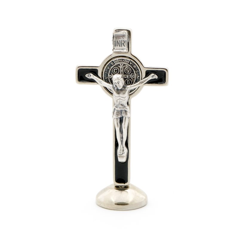 St Benedict Crucifix on Magnetic Base (black)