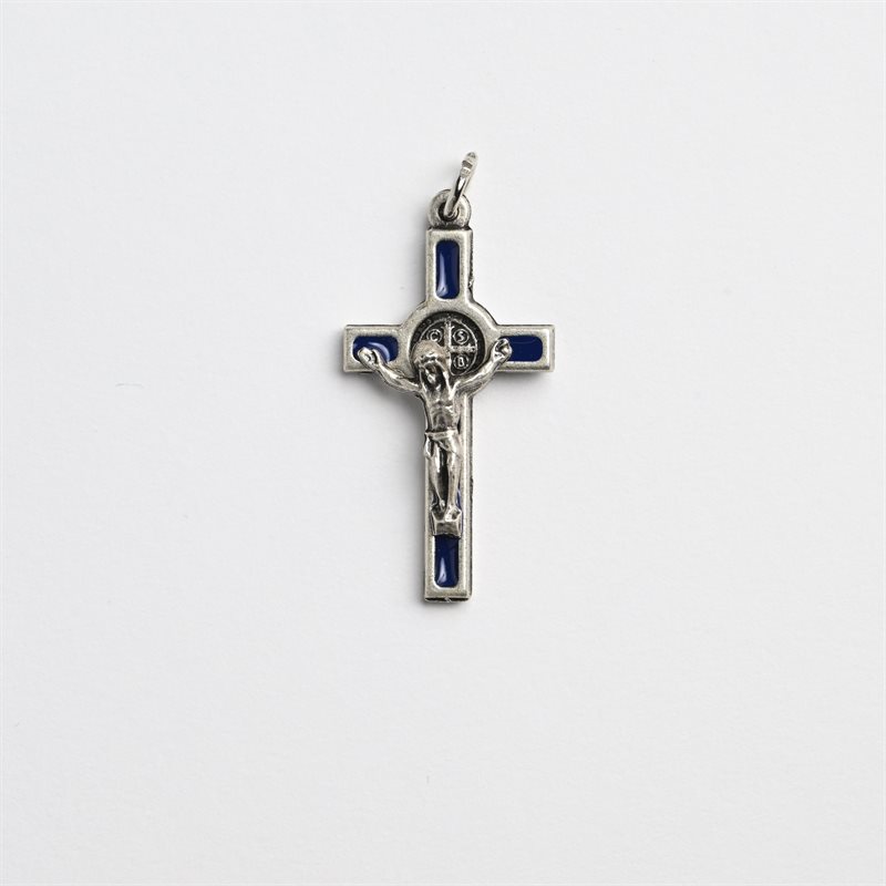 St Benedict Cross 1.5" Blue