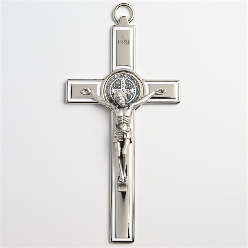 Crucifix St-Benoît (blanc)