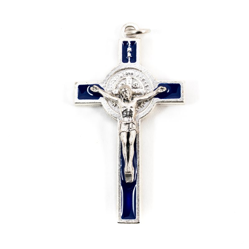 St Benedict Crucifix Blue2"