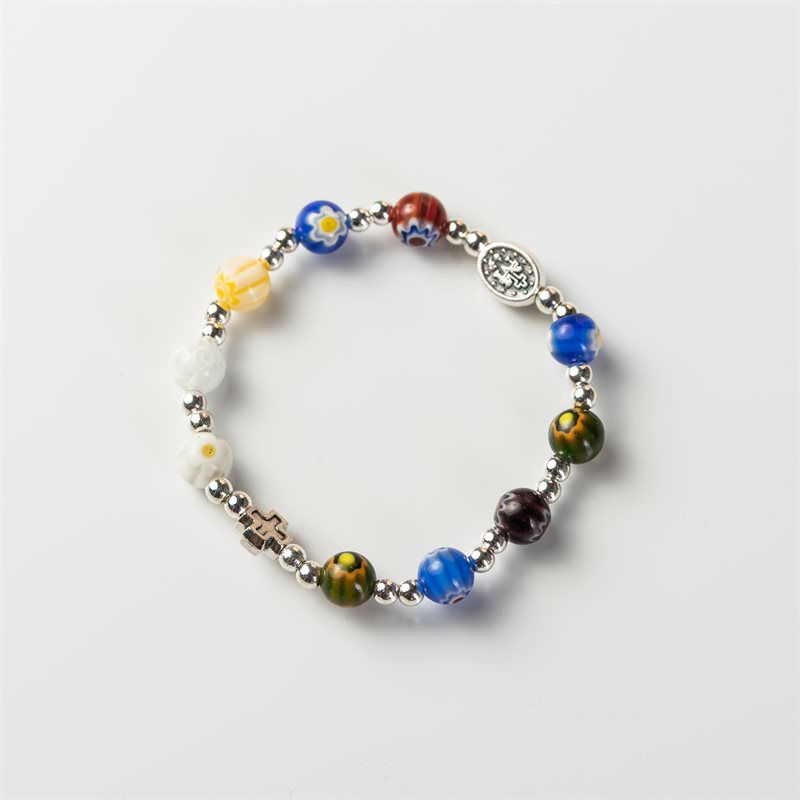 Imitation Murano Rosary Bracelet