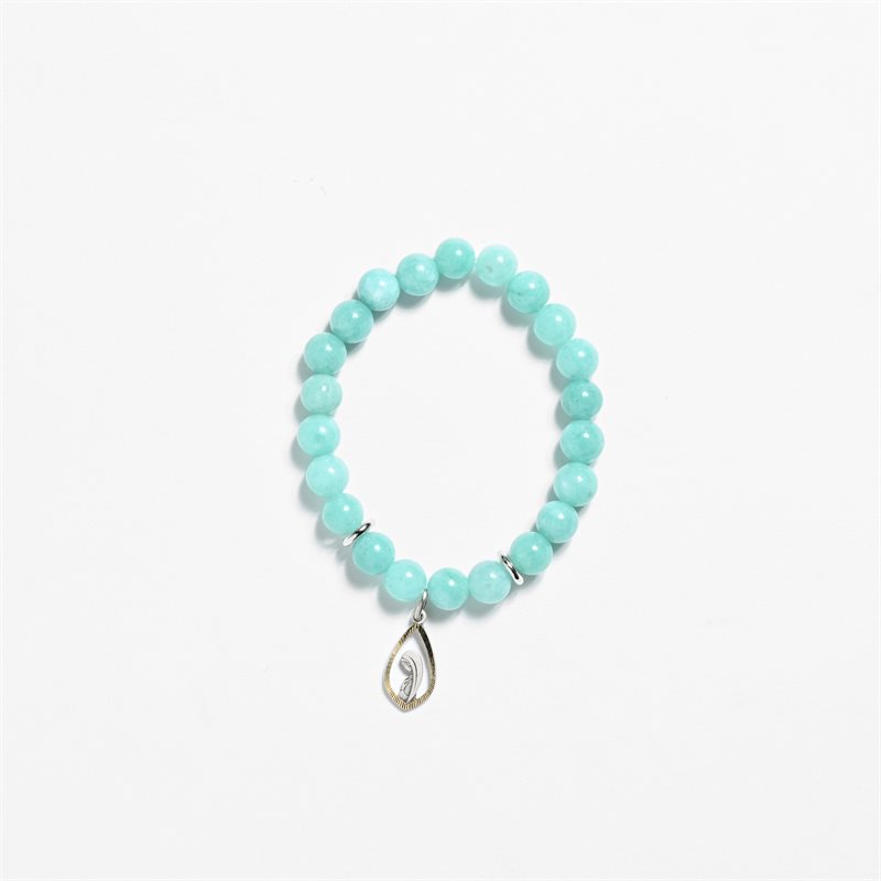 Bracelet de Perles Aigue-Marine