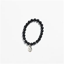 Bracelet en pierre noire