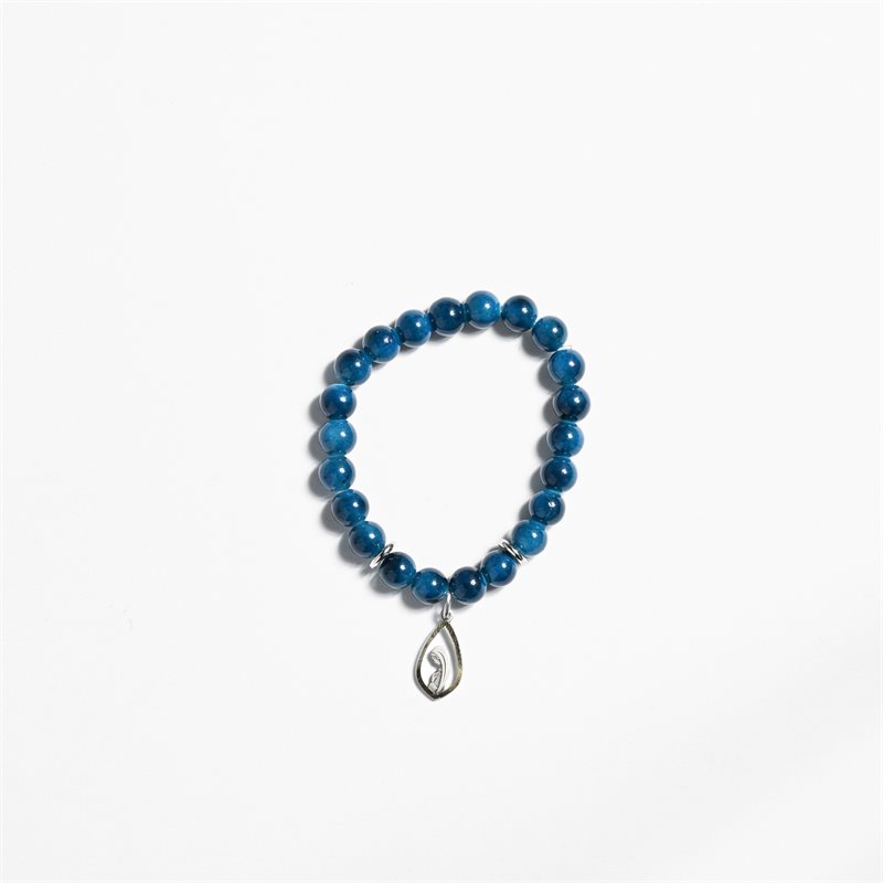 Bracelet en pierre bleue