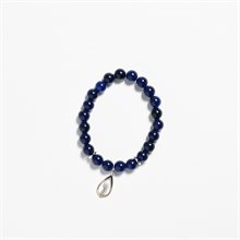 Bracelet en pierre de lapis-lazuli bleu nuit