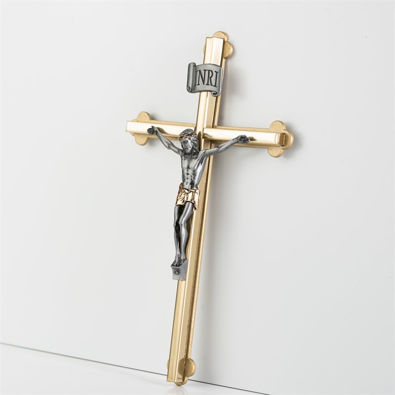 Crucifix deux tons 20cm