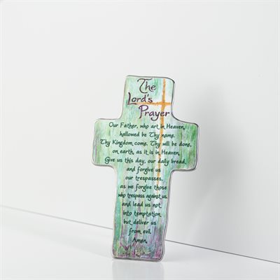 Our Father Metal Cross 3 1 / 4x5 3 / 4"