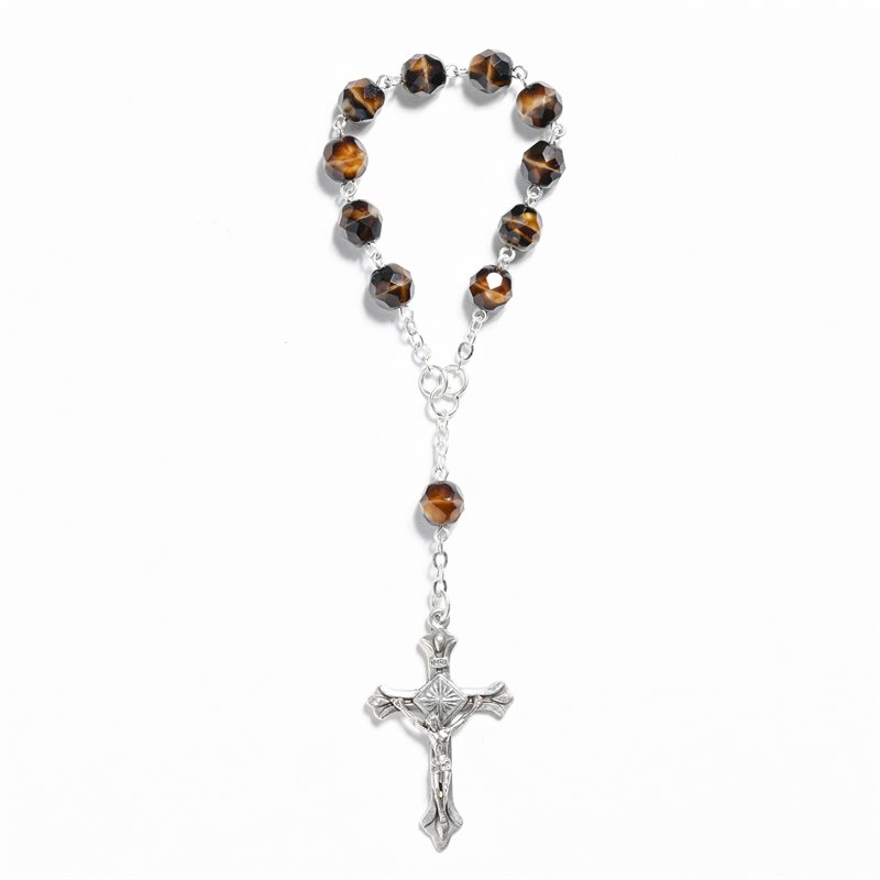 Car Rosary Tiger Eye