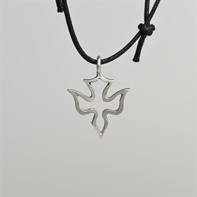 Holy Spirit Pewter Pendant on Cord