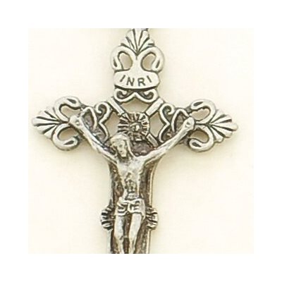 Crucifix Pewter Pendant on Cord