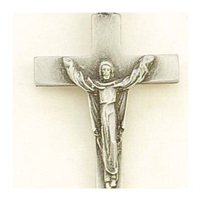 Risen Christ Pewter Pendant on Cord