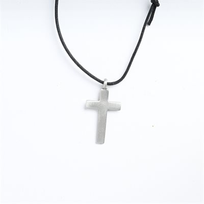 Pewter Pendant Cross on Cord