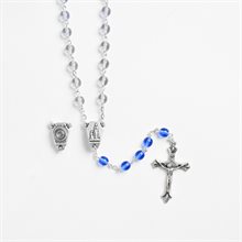 Lourdes Water Blue Rosary Chapelet Eau de Notre-Dame-de-Lourdes