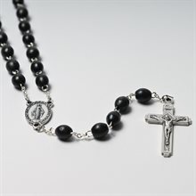 Miraculous Black Rosary