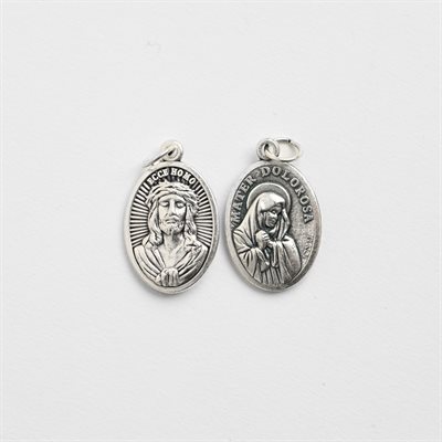 Face Christ / Our Lady of Sorrows Medal 22mm