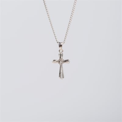 Sterling Silver Cross 1"