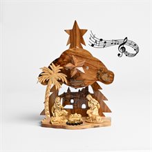 Musical Nativity olive wood
