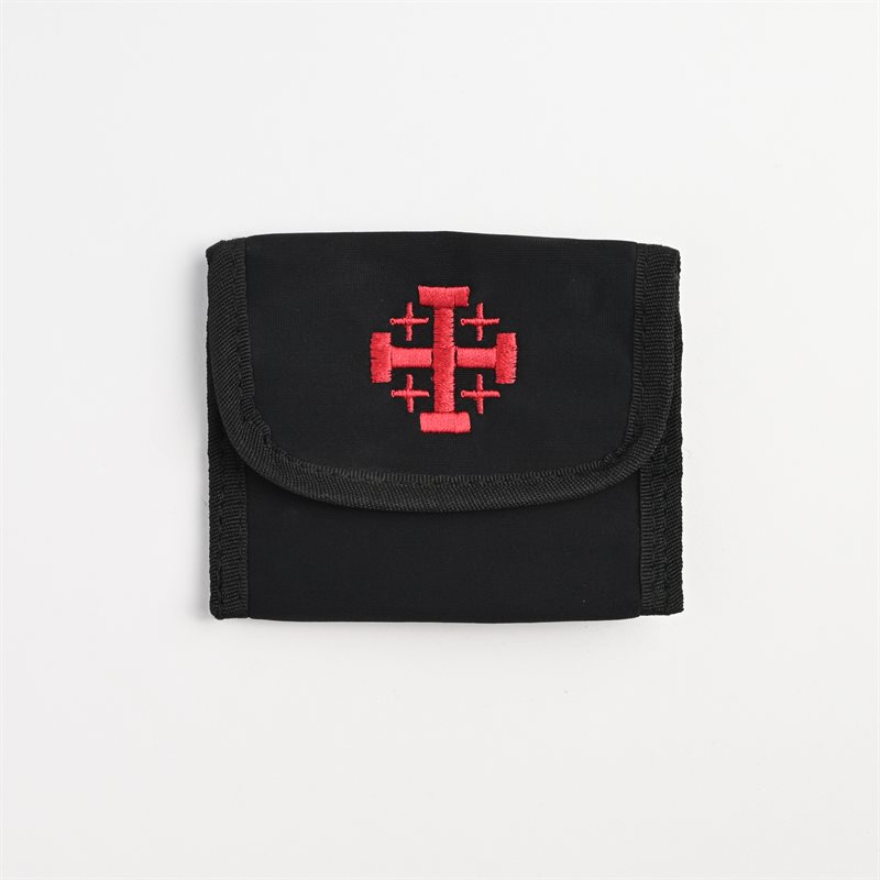 Rosary pouch with Jerusalem cross