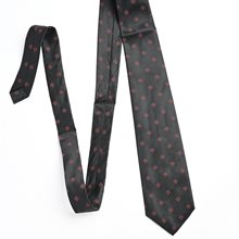 Tie 58'' black with Jerusalem crosses