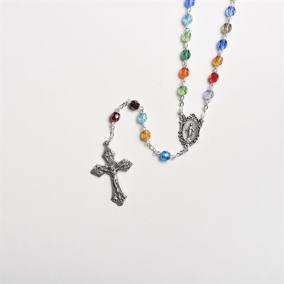 Multicolour Crystal Rosary