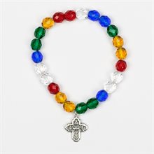 Missionary Glass Bracelet with Cross