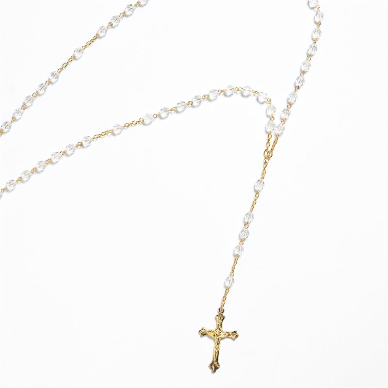 Cristal Rosary Gold no Center