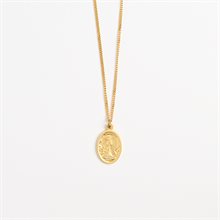 Medal Our Lady Queen Palestine plated gold