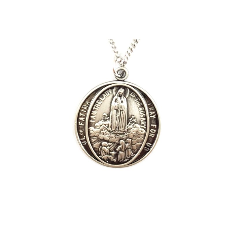 Pewter Pendant Our Lady of Fatima