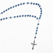 Round blue rosary