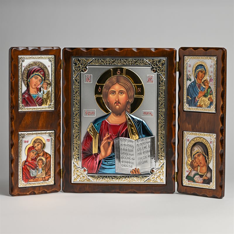 Triptych Jesus Colour 46x30cm