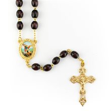 St Michael Wooden Rosary