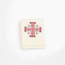 Clergy Stole embroidered with Jerusalem cross