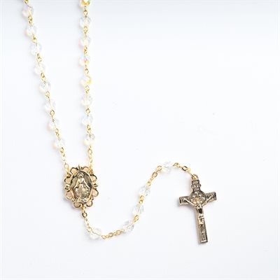 Rosary Crystal with Relic Gold