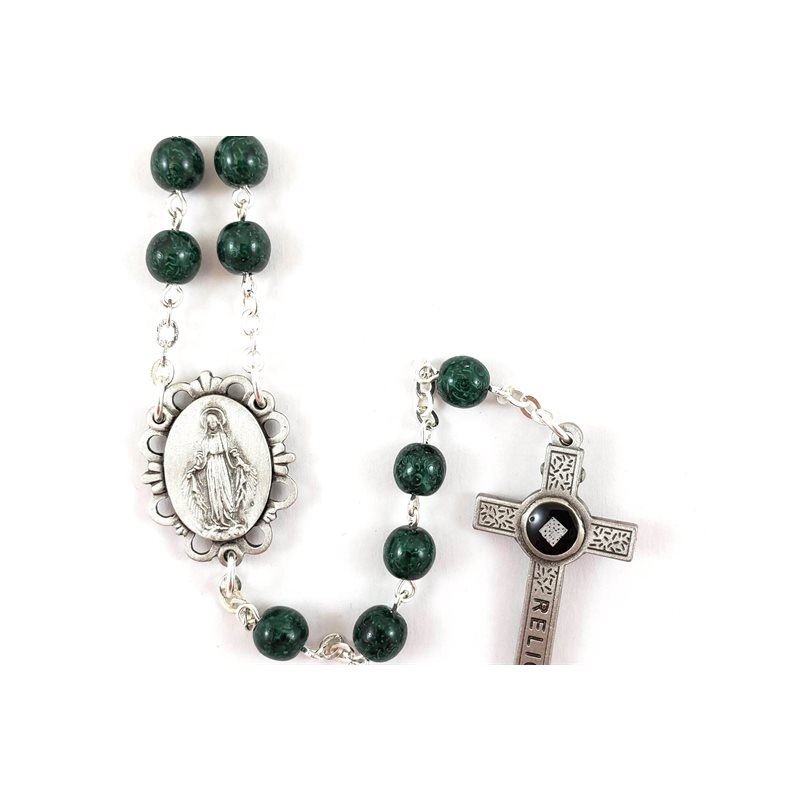 Green Rosary Jerusalem Relic