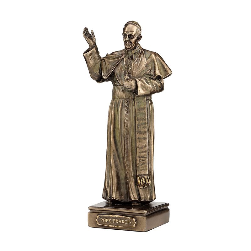 Pope Francis Bronze statue 6 1 / 4"
