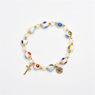 Bracelet Murano Blanc