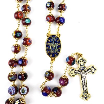 Murano Burgundy Rosary