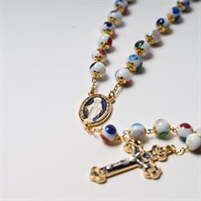 White Murano Rosary