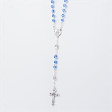 Padre Pio Relic Blue Rosary